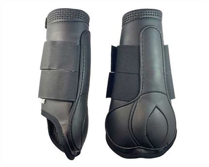  SADDLE DOCTOR LONG BACK LEG PVC BOOT LARGE BLACK (PAIR)