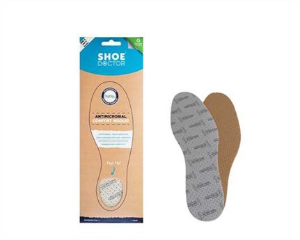  SHOE DOCTOR FOAM INSOLE SIZE EURO 35 (AUS 2) DUAL LAYER NANO SILVER (PAIR)