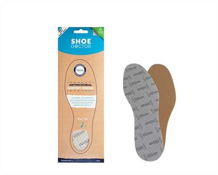  SHOE DOCTOR FOAM INSOLE SIZE EURO 37 (AUS 4) DUAL LAYER NANO SILVER (PAIR)