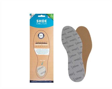  SHOE DOCTOR FOAM INSOLE SIZE EURO 42 (AUS 8) DUAL LAYER NANO SILVER (PAIR)