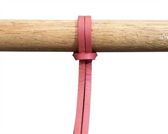 LEATHER LACE SHOE DOCTOR RED 150CM (PAIR) TRIMMABLE TO 120CM