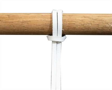 LEATHER LACE SHOE DOCTOR WHITE 150CM (PAIR) TRIMMABLE TO 120CM