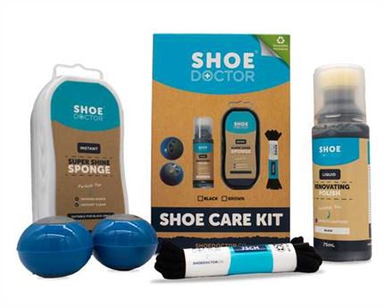 SHOE DOCTOR SHOE CARE KIT 5 PCE BLACK