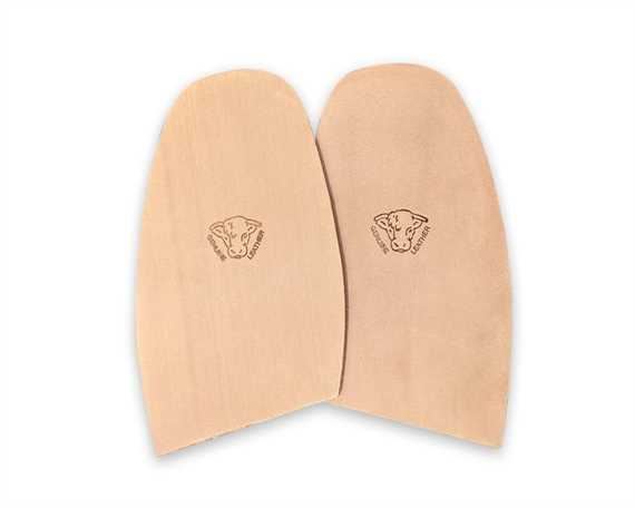 LEATHER HALF SOLES NATURAL LIGHTWEIGHT 3.5mm MENS 7/8 BULL BRAND (XTRA LGE)