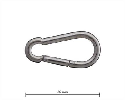 SPRINGHOOK 60MM NICKEL PLATE