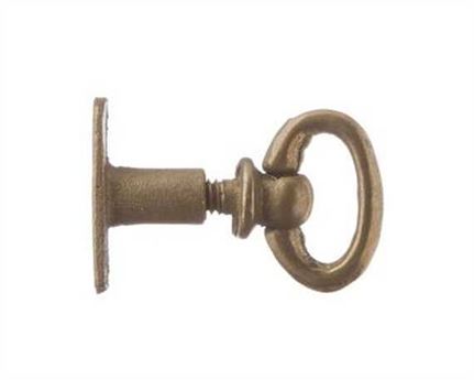 PANEL SCREW AND SOCKET FALLDOWN BRASS