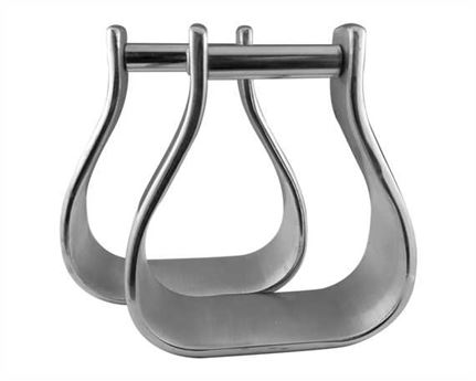 OXBOW STIRRUPS ALUMINIUM 63MM POLISHED