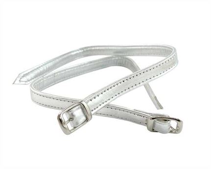 SHOE DOCTOR STRAP FOR SHOE BUCKLE NICKEL PLATE SILVER 10MM