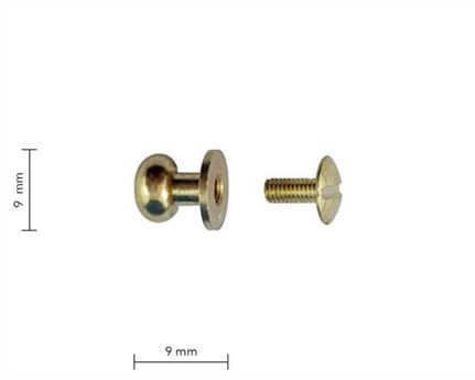 POUCH STUD BRASS 8MM
