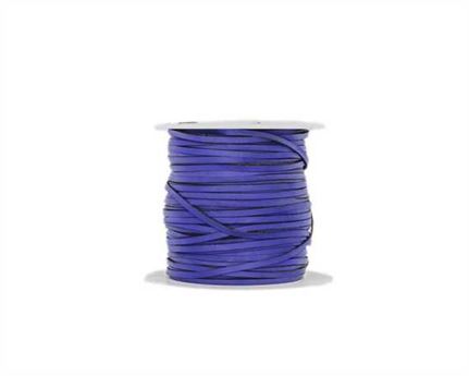 KANGAROO LACING FLAT 3MM LIGHT BLUE 100M ROLL AUSTRALIAN MADE