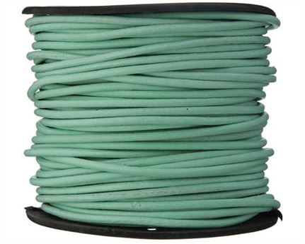 ROUND LEATHER THONGING 2MM #025 MINT 25M SPOOL