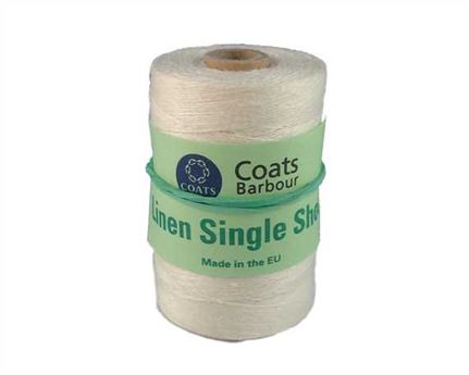THREAD SHOE SINGLE STRAND LINEN #12 NATURAL 50GM SPOOL