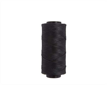 THREAD BRAIDED WAXED POLY 1MM BLACK 100G SPOOL