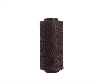 THREAD BRAIDED WAXED POLY 1MM BROWN #115 100G SPOOL