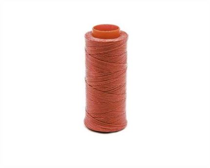 THREAD BRAIDED WAXED POLY 1MM PINK 100G SPOOL