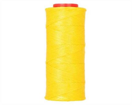 THREAD BRAIDED WAXED POLY 1MM 100G SPOOL YELLOW