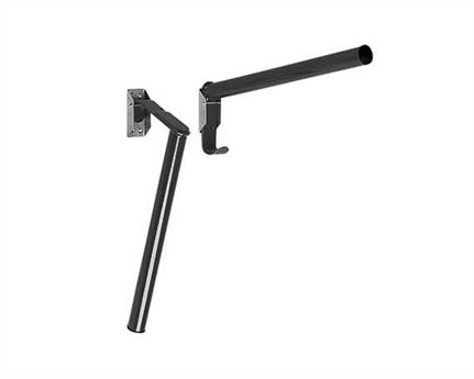 STUBBS POLE STYLE FOLDING SADDLE HOLDER BLACK