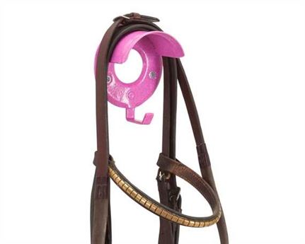 STUBBS BRIDLE RACK Individual With Hook PINK