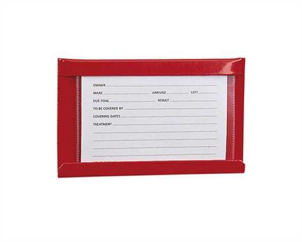 STUBBS LARGE STUD CARD HOLDER RED