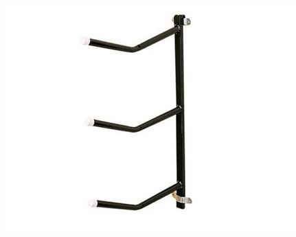 STUBBS REMOVABLE CLIP ON SADDLE RACK THREE ARM BLACK