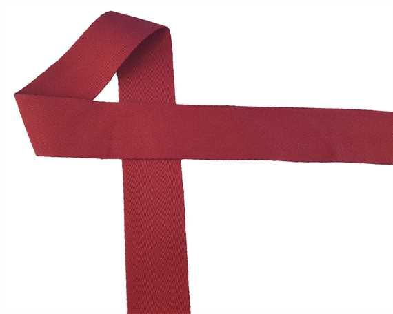 WEBBING BINDING COTTON (PER L/MTR) BURGUNDY 38MM