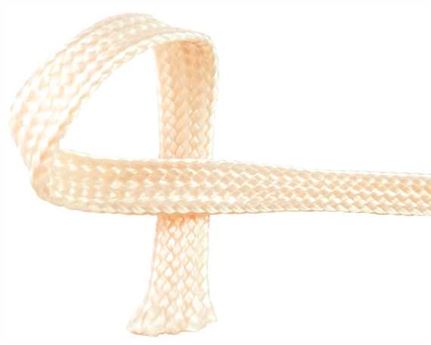 WEBBING DOG LEAD BEIGE 10MM (PER L/MTR)