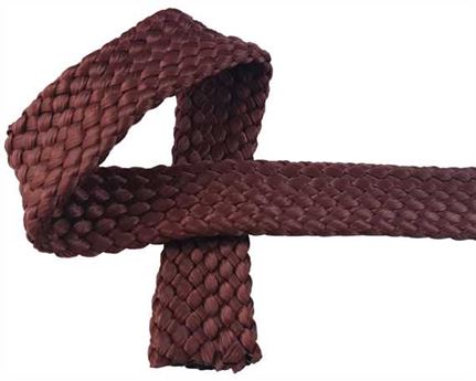WEBBING DOG LEAD BROWN 20MM (PER L/MTR)
