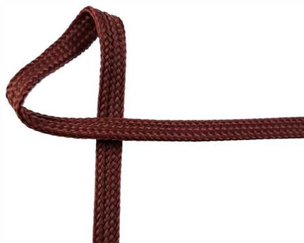 WEBBING DOG LEAD BROWN 7MM (PER L/MTR)