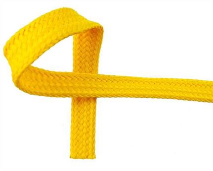 WEBBING DOG LEAD YELLOW 10MM (PER L/MTR)