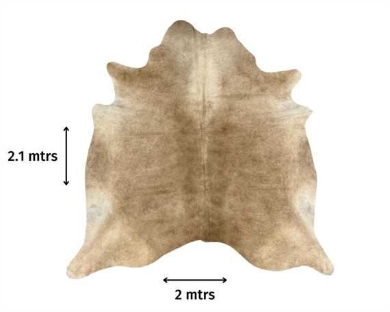  COWHIDE RUG SOLID BEIGE LARGE (rug pictured sent) Free Delivery!