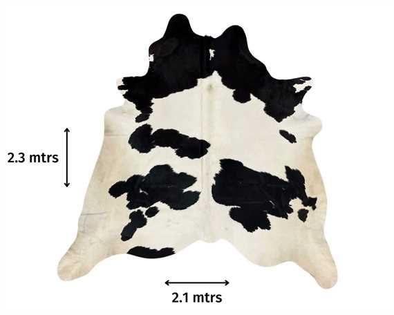  COWHIDE RUG BLACK & WHITE LARGE (rug pictured sent) Free Delivery!