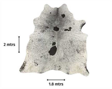  COWHIDE RUG SALT & PEPPER LARGE (rug pictured sent) Free Delivery!