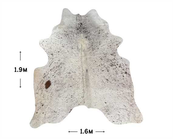  COWHIDE RUG SALT & PEPPER small (rug pictured sent) Free Delivery!