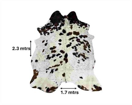  COWHIDE RUG TRI COLOUR LARGE (rug pictured sent) Free Delivery!