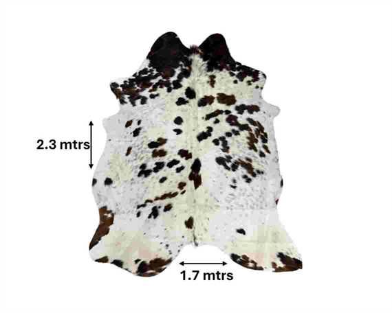  COWHIDE RUG TRI COLOUR LARGE (rug pictured sent) Free Delivery!