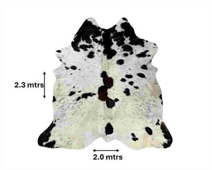  COWHIDE RUG TRI COLOUR LARGE (rug pictured sent) Free Delivery!