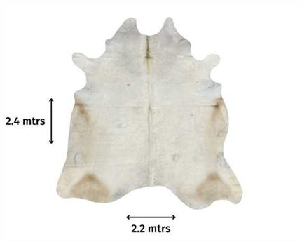  COWHIDE RUG WHITE (rug pictured sent) Free Delivery!