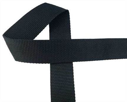 WEBBING POLYPROPELENE BLACK 38MM (PER L/MTR)