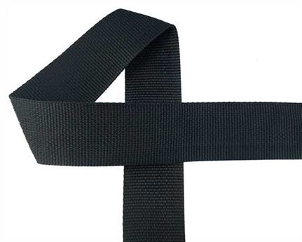 WEBBING POLYPROPELENE BLACK 50MM (PER L/MTR)