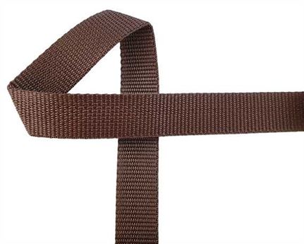 WEBBING POLYPROPELENE BROWN 25MM (PER L/MTR)