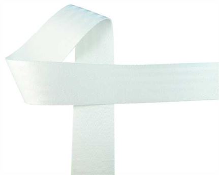 WEBBING SEAT BELT (PER L/MTR) POLYESTER WHITE 50MM