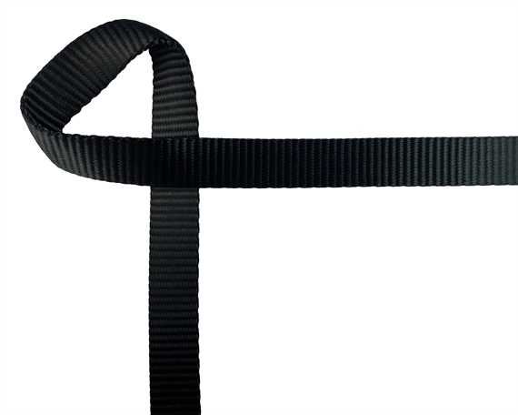 WEBBING HEAVY TRUCK (PER L/MTR) BLACK 25MM