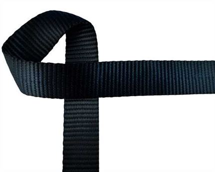 WEBBING HEAVY TRUCK (PER L/MTR) BLACK 35MM