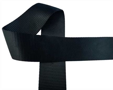 WEBBING HEAVY TRUCK (PER L/MTR) BLACK 75MM
