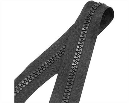 ZIP CLOSED END #10 NYLON COIL BLACK TAPE 19 CM