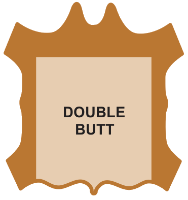 Leather double butt